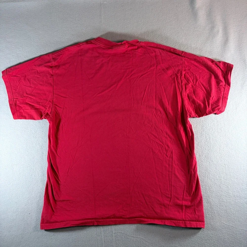 90's Nike Mens Large Red Short Sleeve Embroidered Swoosh T-Shirt Vintage Style L